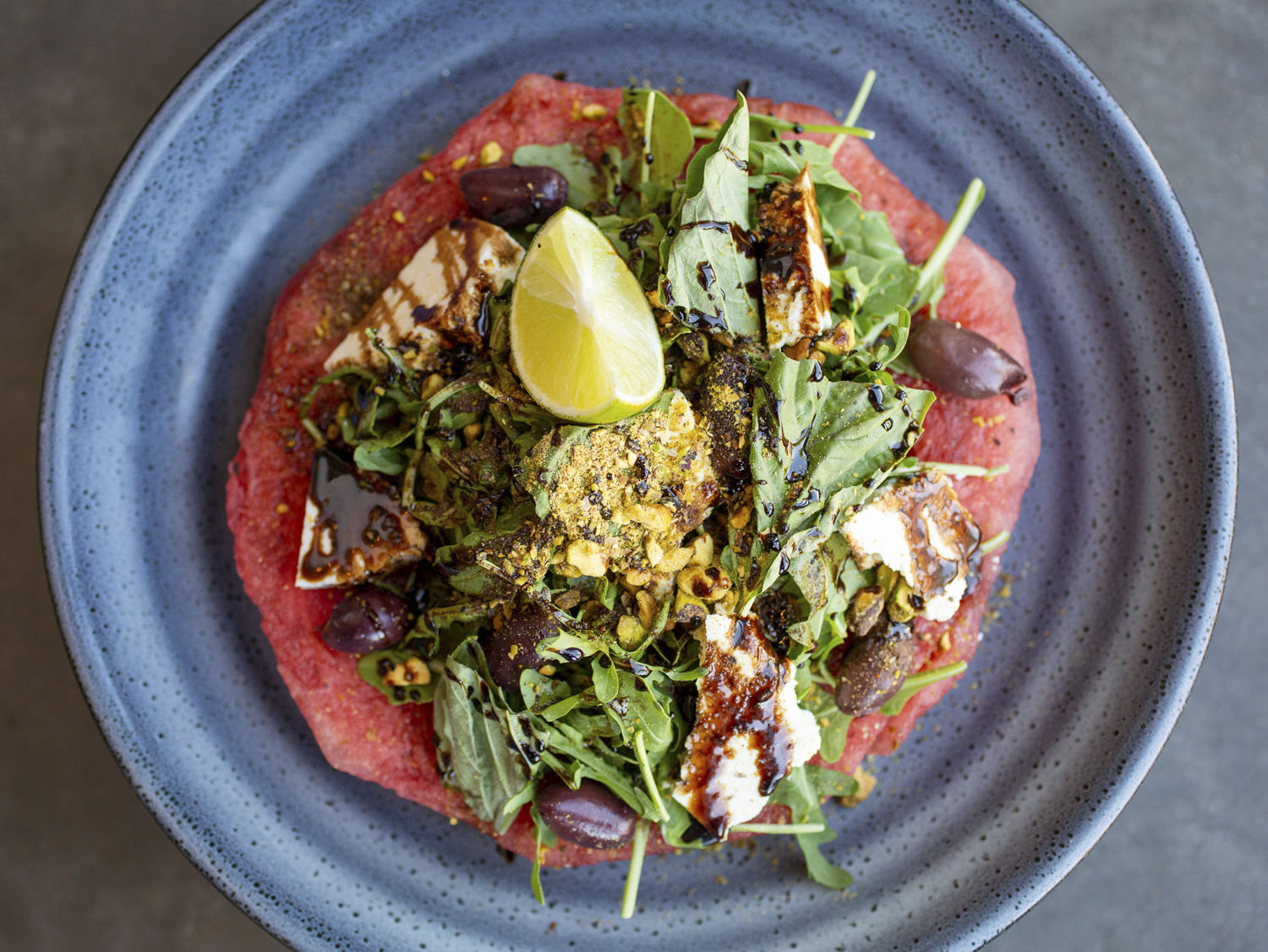 Watermelon Salad at Katie’s Pizza & Pasta Osteria